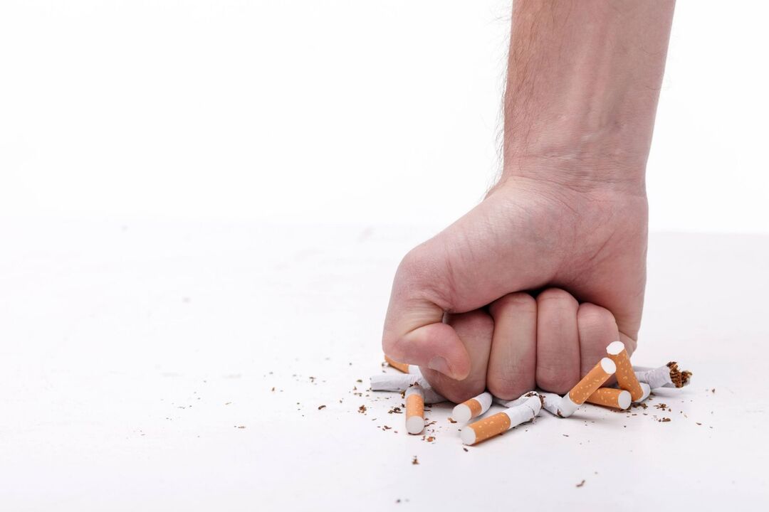 Rejection of cigarettes with the ZXCVBNMQwert spray